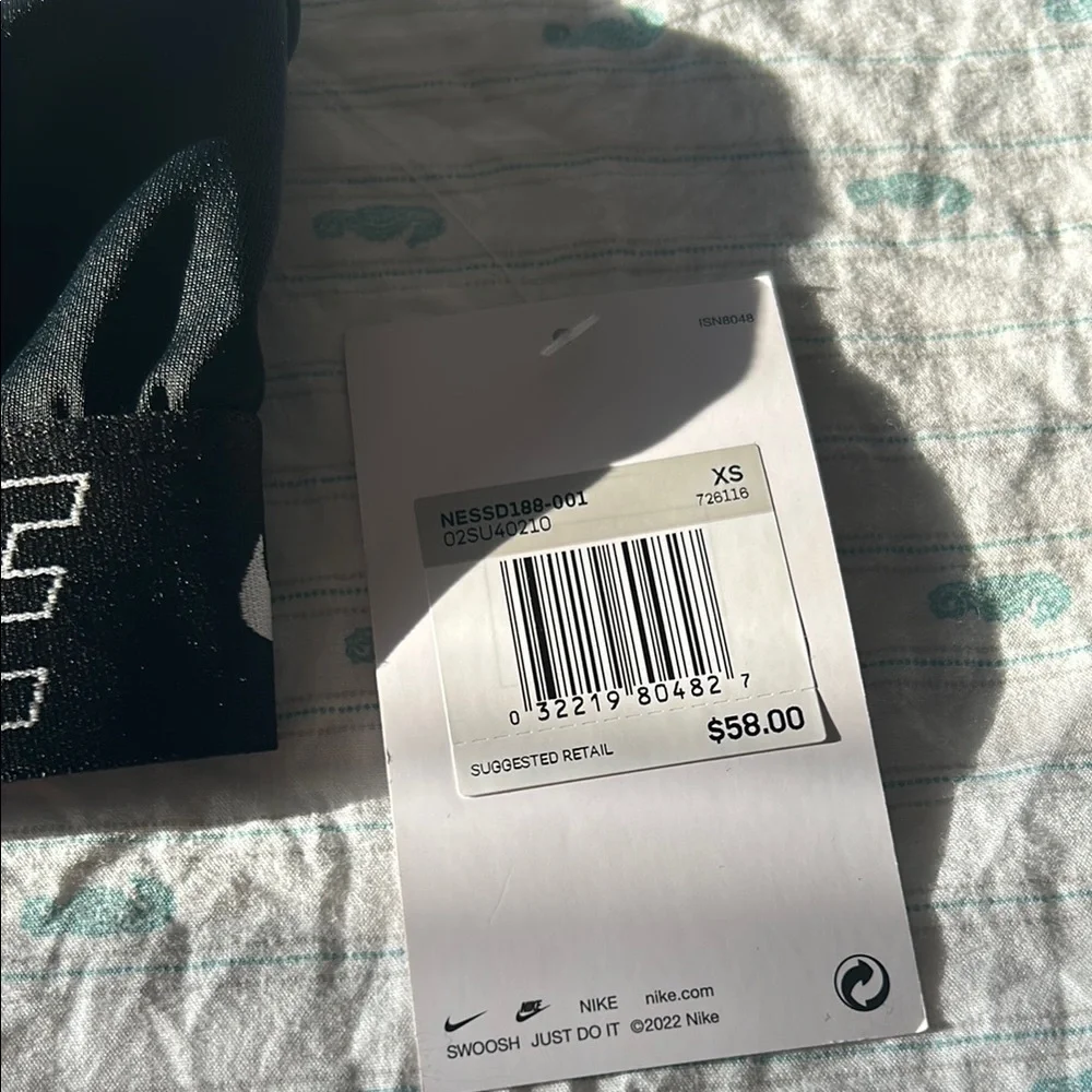Nike Black and White Sports Bra